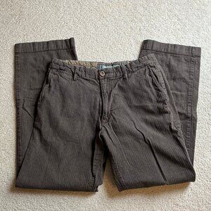 Old Navy vintage brown herringbone loose fit chinos